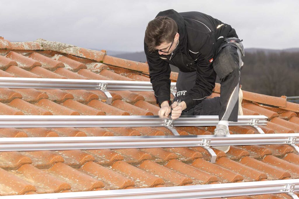 Montage Trägersystem für Solarmodule