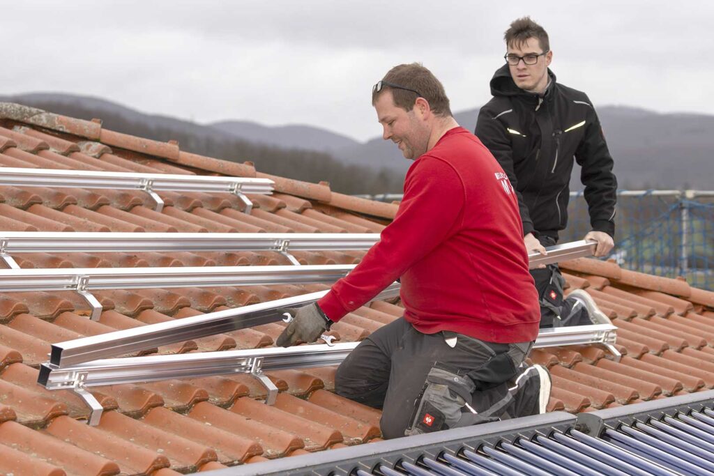 Montage Trägersystem für Solarmodule